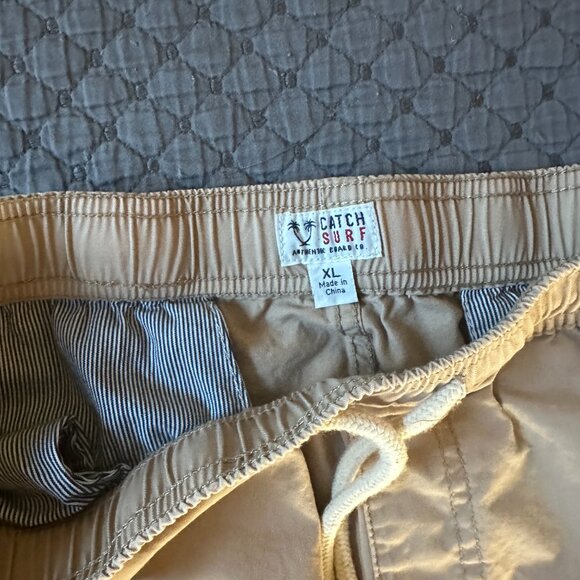 Catch Surf Tan/Khaki Drawstring Pants, Sz XL - Picture 4 of 9